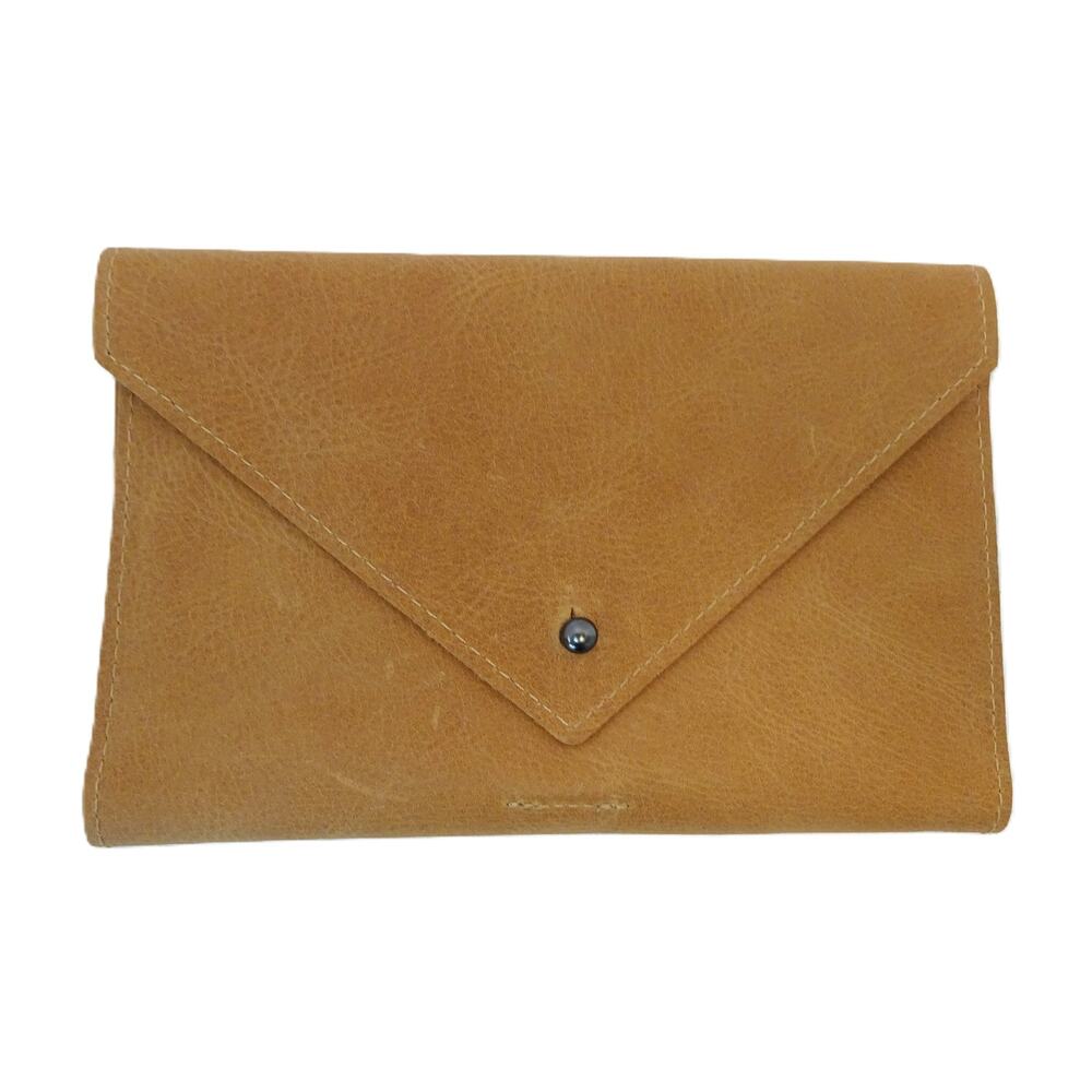 New Hearth and Hand Leather Wallet Magnolia Envelope Style